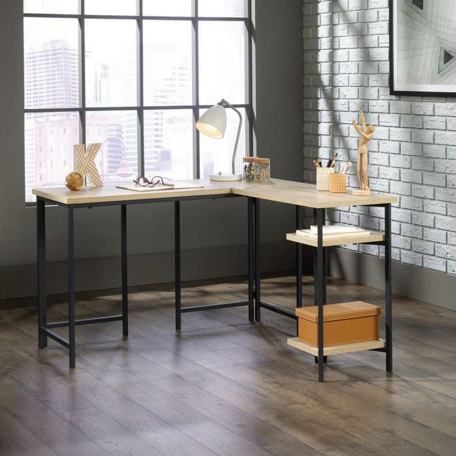 Industrial Style Home Office L-Shaped Desk